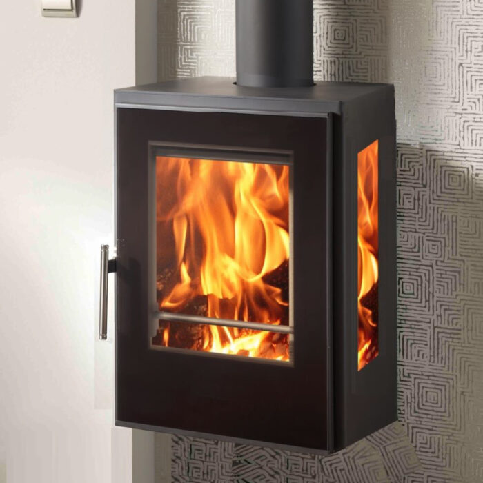 Inca "WALL HUNG" 10kw 3 Sided Multi- Fuel Stove