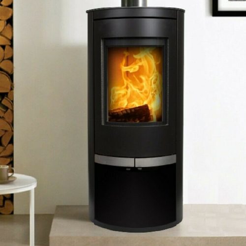Ovale L 5kw Curved - Defra Approved Contemporary Wood Burning Stove