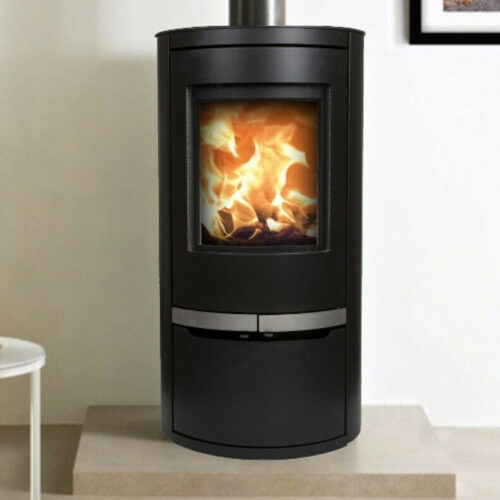 Ovale LD 5kw Curved Contemporary Wood Burning Stove - Defra Approved