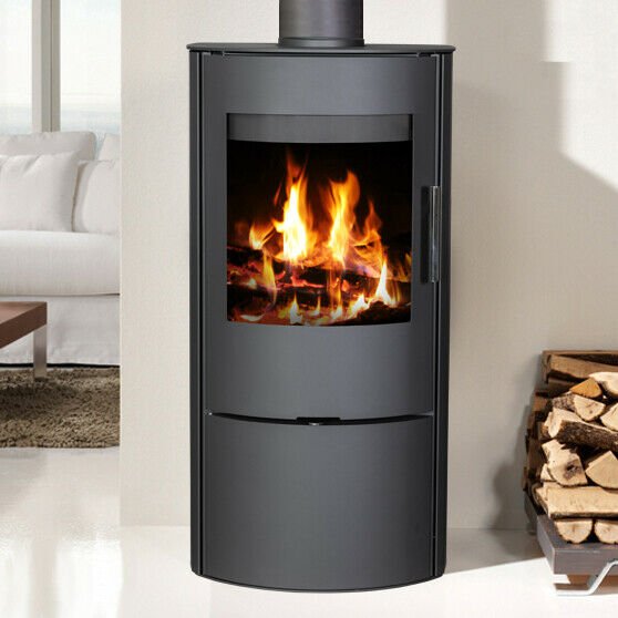 Opal Lux 5kw Multi-Fuel Wood Burning Curved Stove